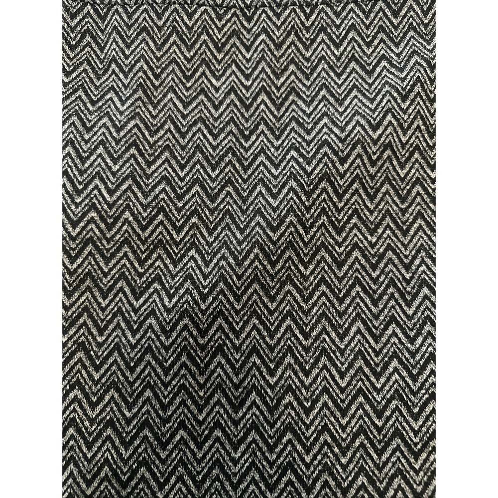Loft Skirt Womens Size 2 Chevron Black‎ White - Picture 5 of 5
